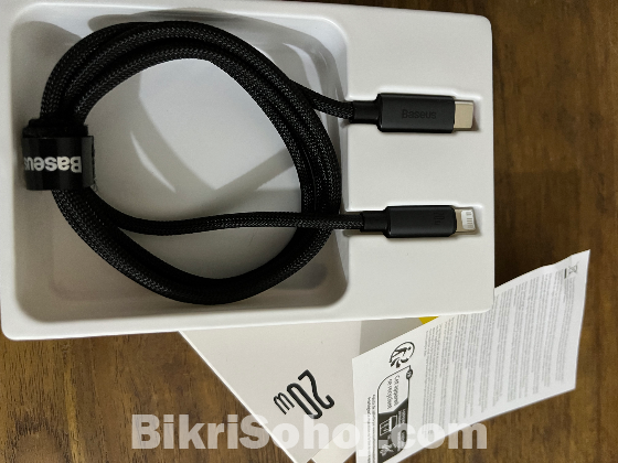 Baseus 20Watt Braided Cable Type C to Lightning